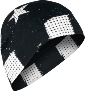 Alkalmi, Zan Headgear SportFlex fekete–fehér zászlós sapka, nordicamoto.ro
