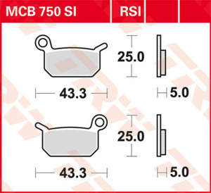 Rsi Series Sindered Off-road Race Brake Pads