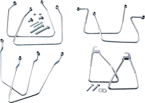 Chrome Saddlebag Support Brackets Silver, 1, nordicamoto.ro
