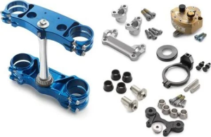 Factory triple clamp/-steering damper kit