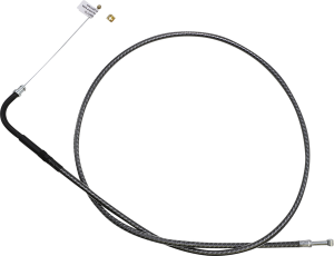 Karbonfibr Braided Throttle/idle Cable Silver