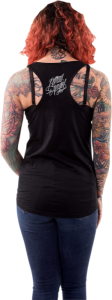 Women's Dark Widow Razor Back Tank Top Black 2XL, 2, nordicamoto.ro