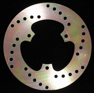Round Hpsr Solid Brake Rotor Gold, Stainless Steel, Zinc