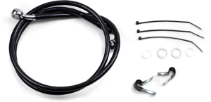 Extended Length Black Vinyl Brake Line Kit Black