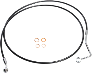 Xr Stainless Upper Brake Line Black, Chrome