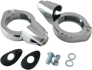 Turn Signal Fork Clamps Chrome, 1, nordicamoto.ro