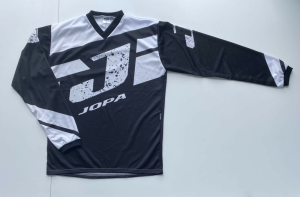 Jopa MX fekete–fehér póló, nordicamoto.ro