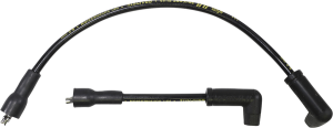 Spark Plug Wire Kit Stainless Steel Core 8.8mm Yellow Black, Yellow, 2, nordicamoto.ro