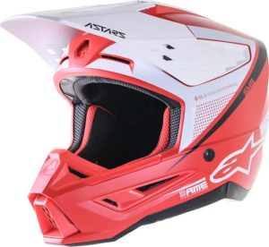 Supertech M5 Rayon Mx Helmet Matte, Red, White  XL, 1, nordicamoto.ro