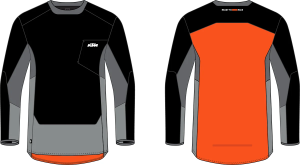 KTM RACETECH PRO póló, fekete/szürke