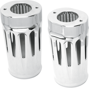 Aluminum Fork Boot Covers Silver, 2, nordicamoto.ro