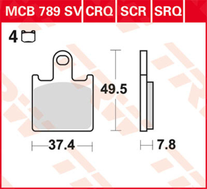 Sv Series Sindered Brake Pads