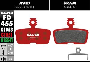 G1851 Advanced Brake Pads, 1, nordicamoto.ro