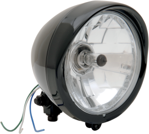 Diamond-style Bottom-mount 14,5 Cm (5-3/4(r)) Headlight Assemblies Black