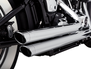 Big Shots Staggered 2-into-2 Exhaust System Chrome, 1, nordicamoto.ro
