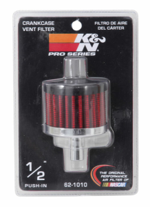 Crankcase Vent Filters Black, Red, Chrome, 5, nordicamoto.ro