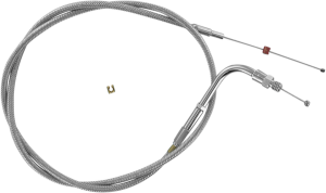 Stainless Steel Throttle/idle Cable Silver Standard, 1, nordicamoto.ro