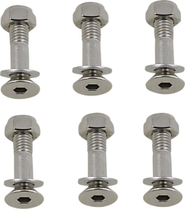 MOOSE RACING Sprocket Lock Bolt Kit Silver, 1, nordicamoto.ro