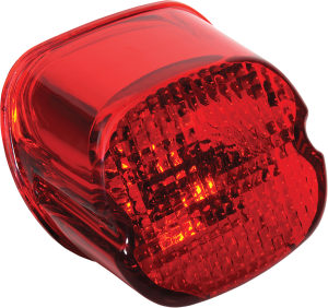 Laydown Taillight Lens With Bottom Tag Lens Red
