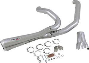 Road Rage 2:1 Short Exhaust System Chrome, 1, nordicamoto.ro