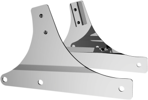 Sissy Bar Side Plates Silver, 4, nordicamoto.ro