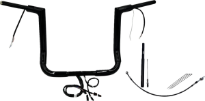 Plug & Play Ez Install 1-1/2(r) Flat Top Handlebar Kit Black, 2, nordicamoto.ro