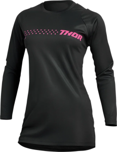 Tricou Dama Thor Sector Minimal Black/Fluo Pink