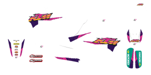 Graphic Kit Retro White, Purple, Pink, 2, nordicamoto.ro