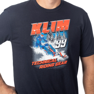 Klim Speedway Tri-blend póló, fekete – Knockout Pink, 2, nordicamoto.ro