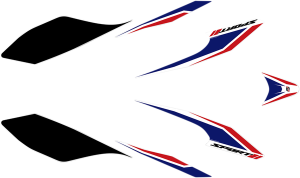 Scooter Decals Black, Blue, Red, 4, nordicamoto.ro