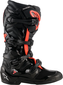 Alpinestars Tech 7 csizma, fekete/fluo piros, 47-es méret, 4, nordicamoto.ro