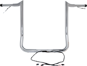 Pre-wired Monkey Bar Handlebar Silver, 2, nordicamoto.ro