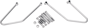 Chrome Saddlebag Support Brackets Silver, 1, nordicamoto.ro