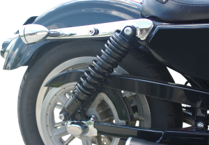 Premium Ride-height Adjustable Shocks Black, Anodized, 2, nordicamoto.ro
