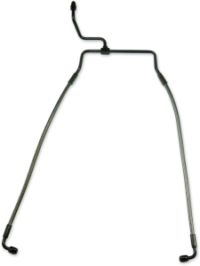 Designer Series Dot Front Lower Brake Line Kit Black, Black Pearl