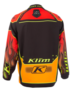 Revolt Aggressive Sled Wear 1/4 Zip Pullover Throwback Flames (Non-Current), 4, nordicamoto.ro