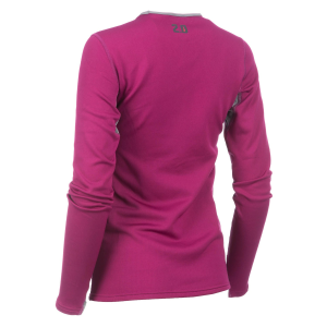 Bluza Dama Klim Base Layer Solstice Shirt 2.0 Knockout Pink - Castlerock Gray, 2, nordicamoto.ro