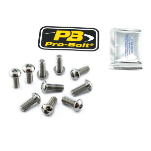 Brake Rotor Mounting Bolt Kit Silver, Unfinished