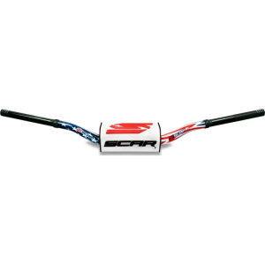 Handlebar O2 D28.6mm White, 2, nordicamoto.ro