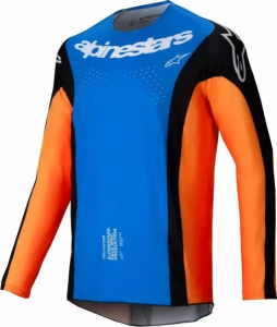 Tricou Alpinestars Techstar Melt Blue/Orange 2XL, 1, nordicamoto.ro