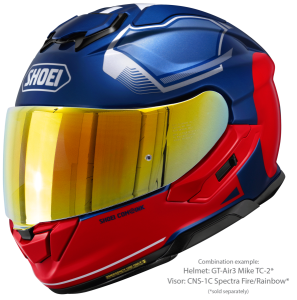 SHOEI GT-AIR3 MIKE TC-2 teljes arcú sisak, kék/piros, L-es méret, 4, nordicamoto.ro