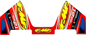 Fmf kipufogócső-csere matrica – kék, sárga