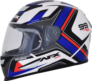Fx-99 Recurve Street Helmet Red/white/blue X-large Blue, Red, White
