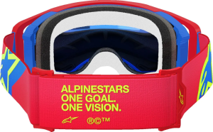 Alpinestars Supertech Corp Abs Vision védőszemüveg, piros/kék, EGY MÉRET MINDENKINEK, 2, nordicamoto.ro