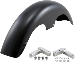 Hugger Front Fender With Mounting Blocks For Softail/dyna Black, 2, nordicamoto.ro