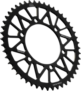 JT SPROCKETS Racelite alumínium hátsó lánckerék, fekete , nordicamoto.ro
