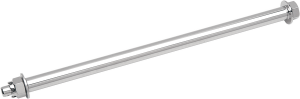 Rear Axle Kit Stainless Steel 13.5(r) X 3/4(r) Silver, 1, nordicamoto.ro