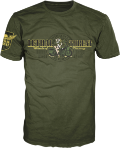 Vintage Velocity Wheels Of Victory T-shirt Green