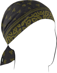 Flydanna® Cotton Headwrap Black, Green