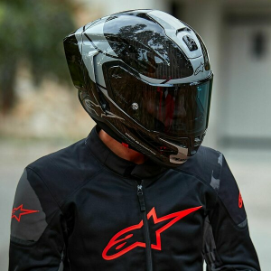 Alpinestars Supertech R10 Carbon integrált sport sisak, fekete/ezüst, L méret, 2, nordicamoto.ro